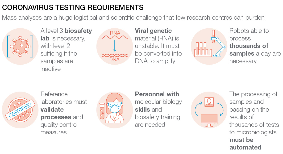 Requerimientos para realizar el test de PCR para el coronavirus