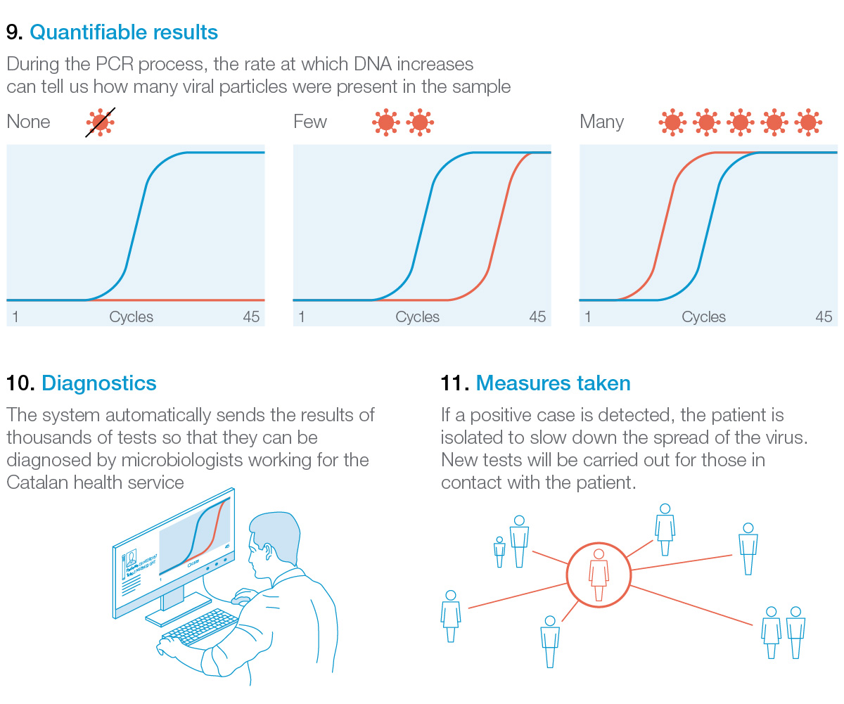 Cómo se cuantifican los resultados del test de PCR para diagnosticar el coronavirus